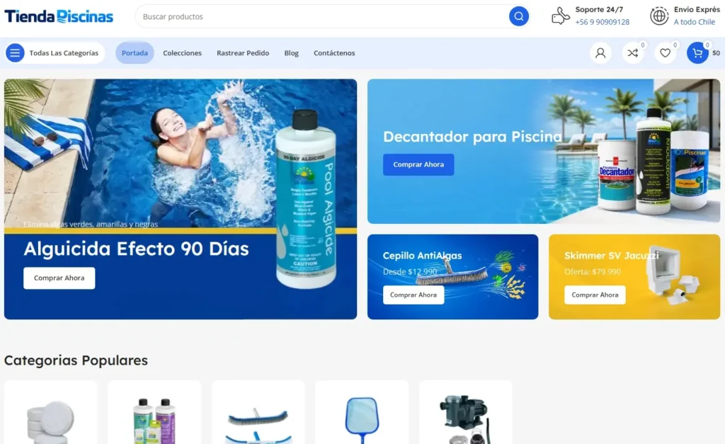 tienda de piscinas